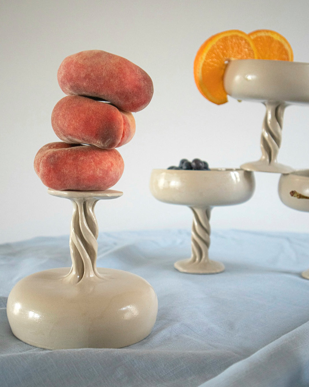 Champagne glass | Stoneware | Handmade