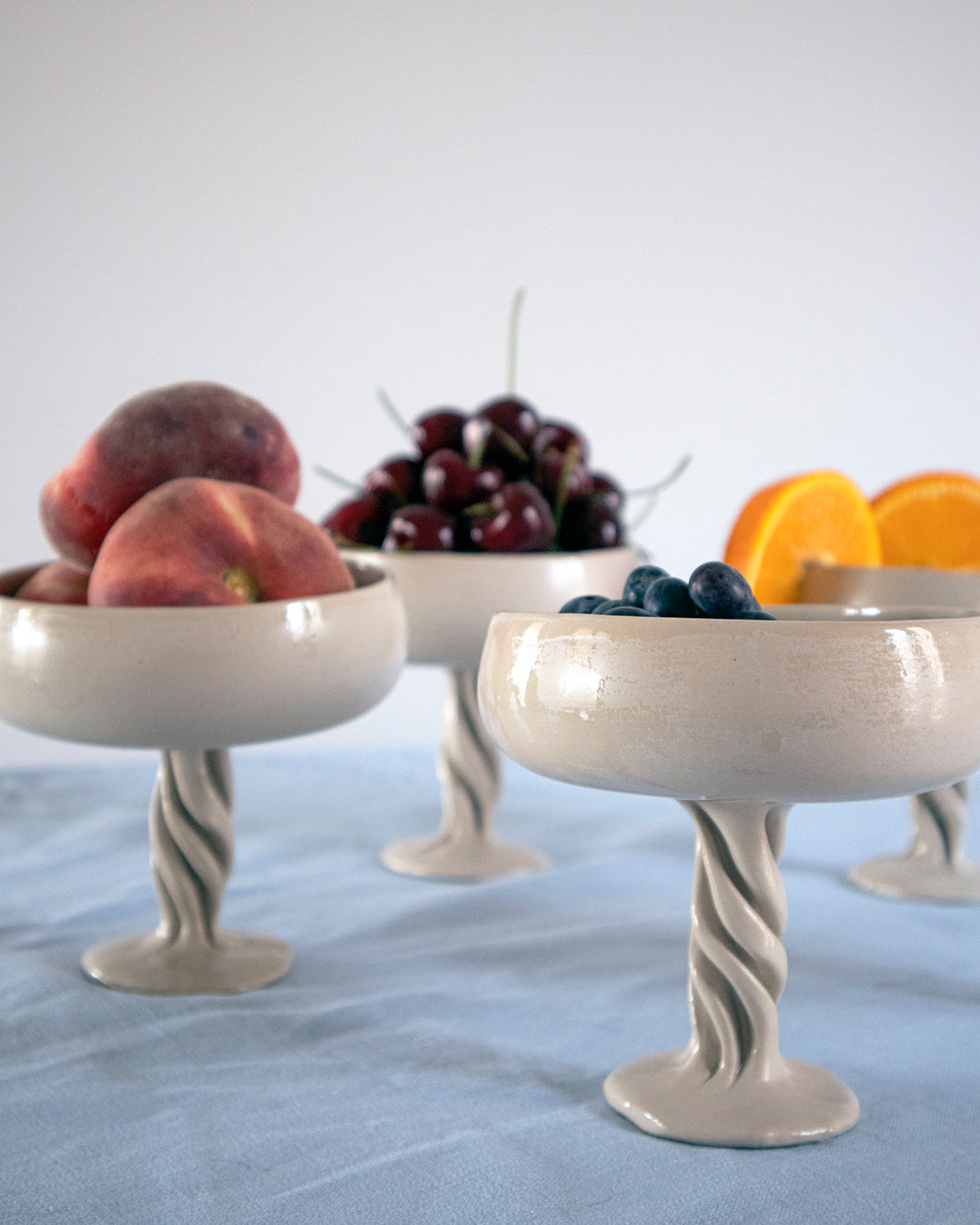 Champagne glass | Stoneware | Handmade