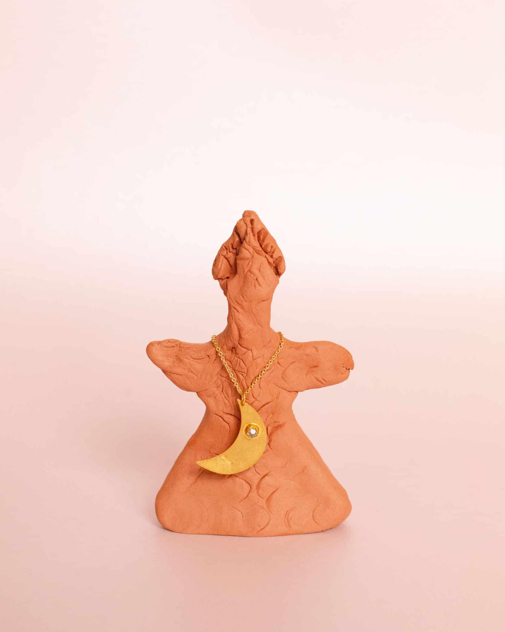 Aku gold necklace - Gold plated silver