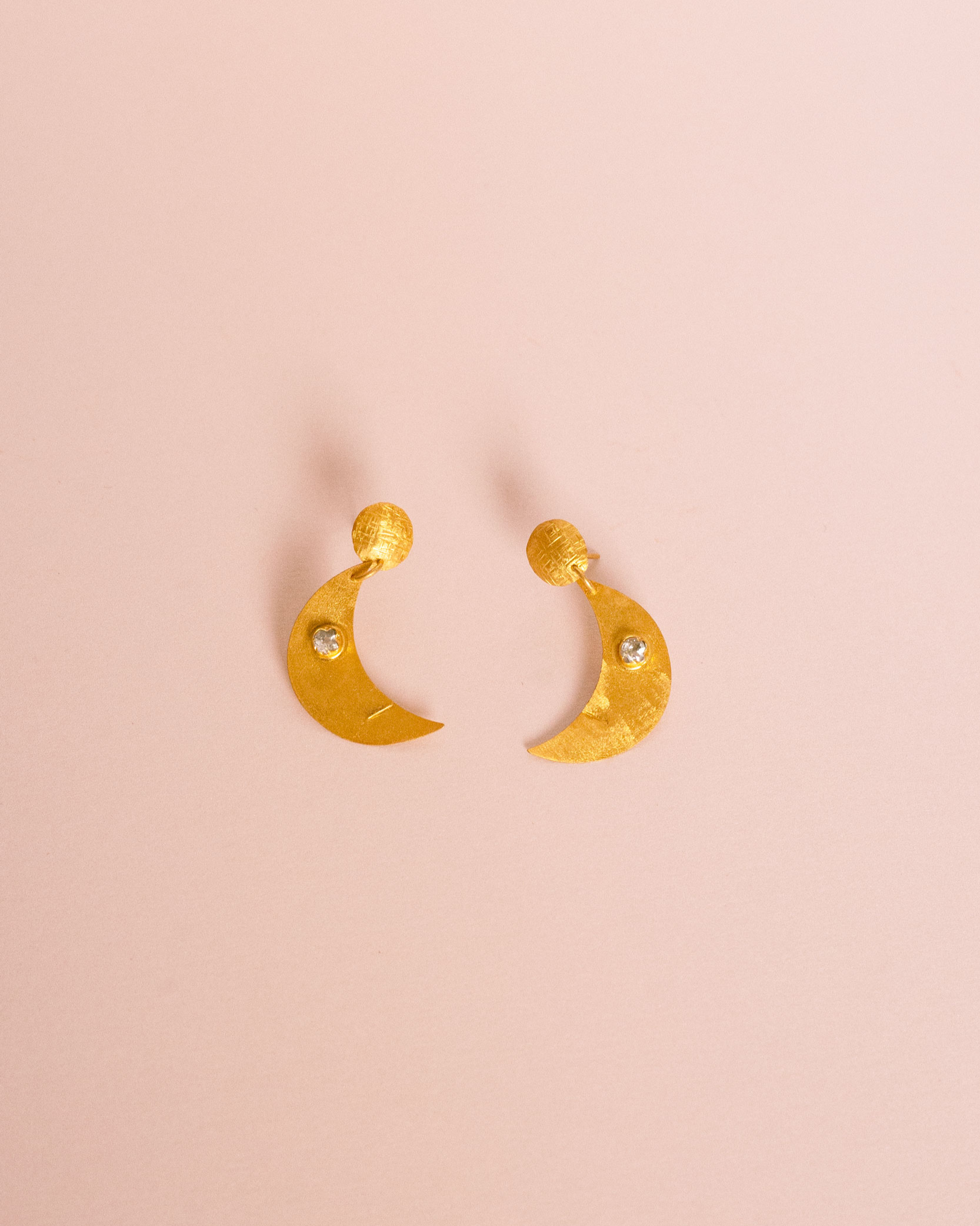 Aku gold earrings - Gold plated silver