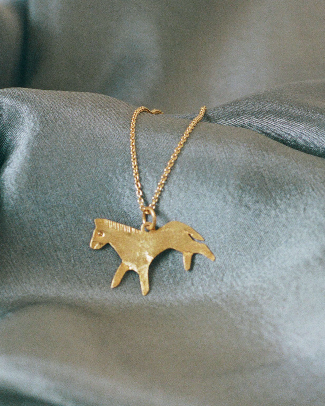 Cavallo necklace - Gold plated silver