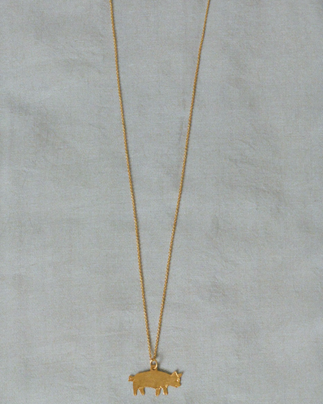 Maiale necklace - Gold plated silver