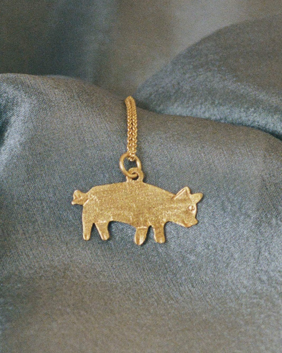 Maiale necklace - Gold plated silver