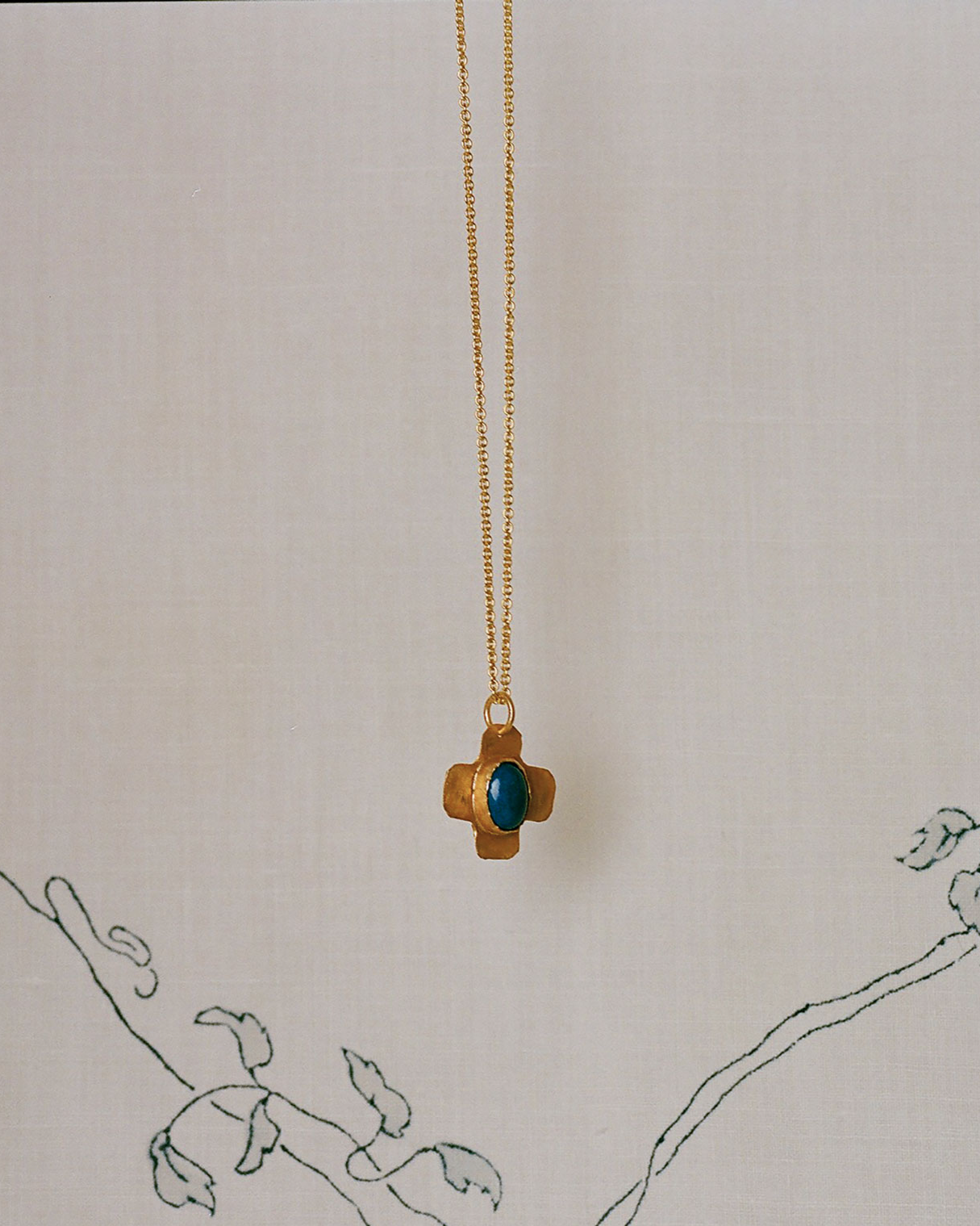 Nuit necklace - Gold plated silver