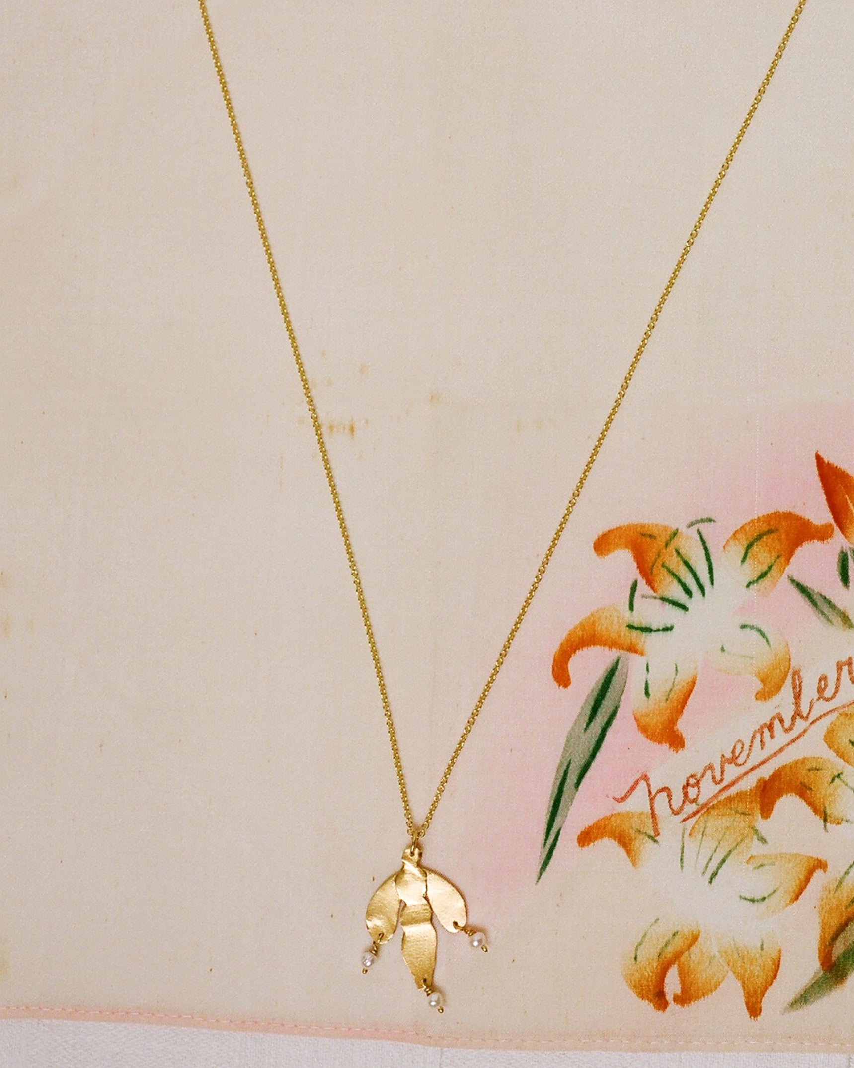 Vuelo necklace - Gold plated silver
