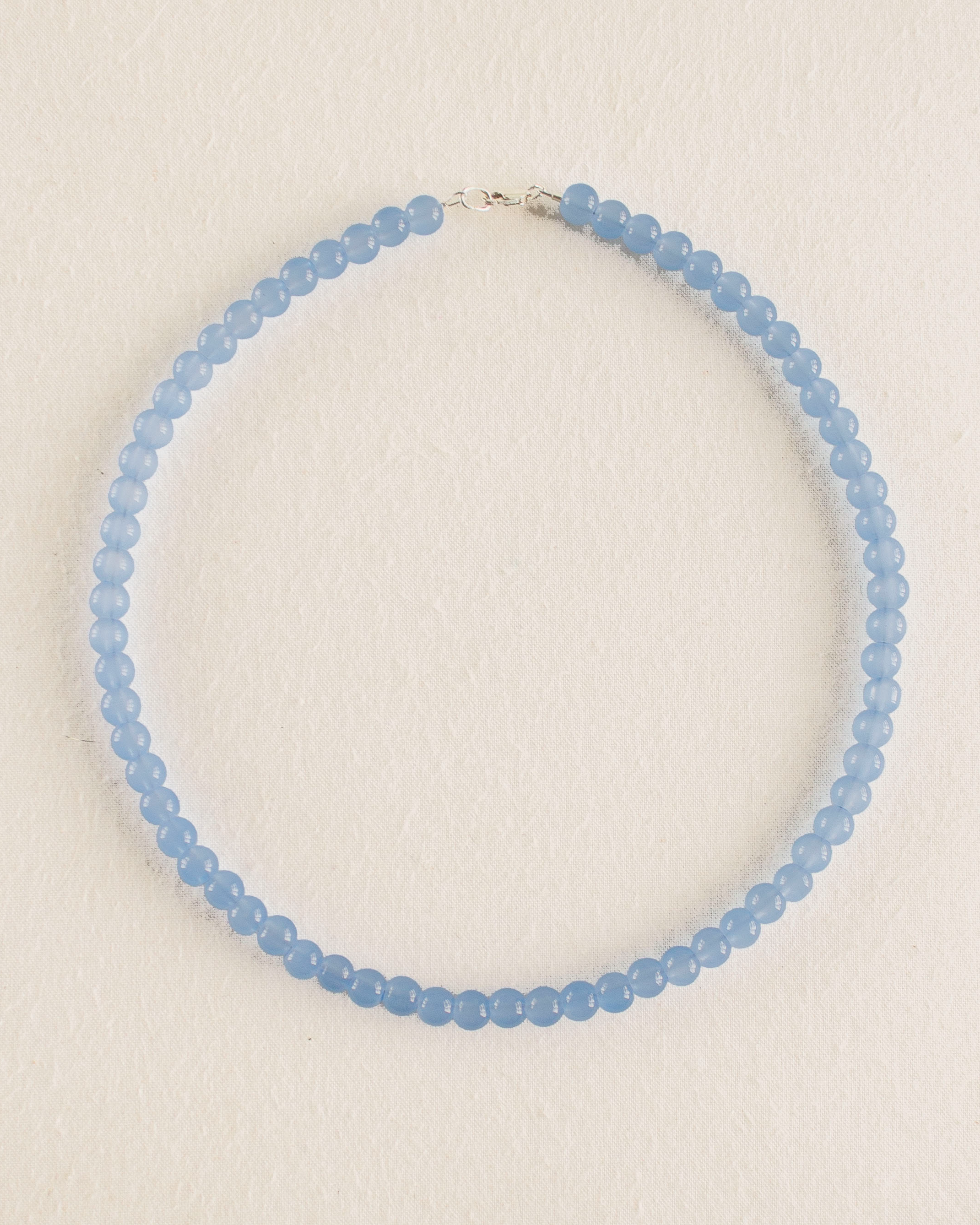 Sky blue gemstone necklace - Medium gemstones