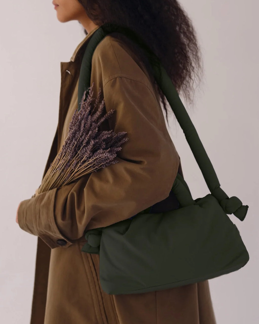 Mini Ona Soft Bag - Forest green