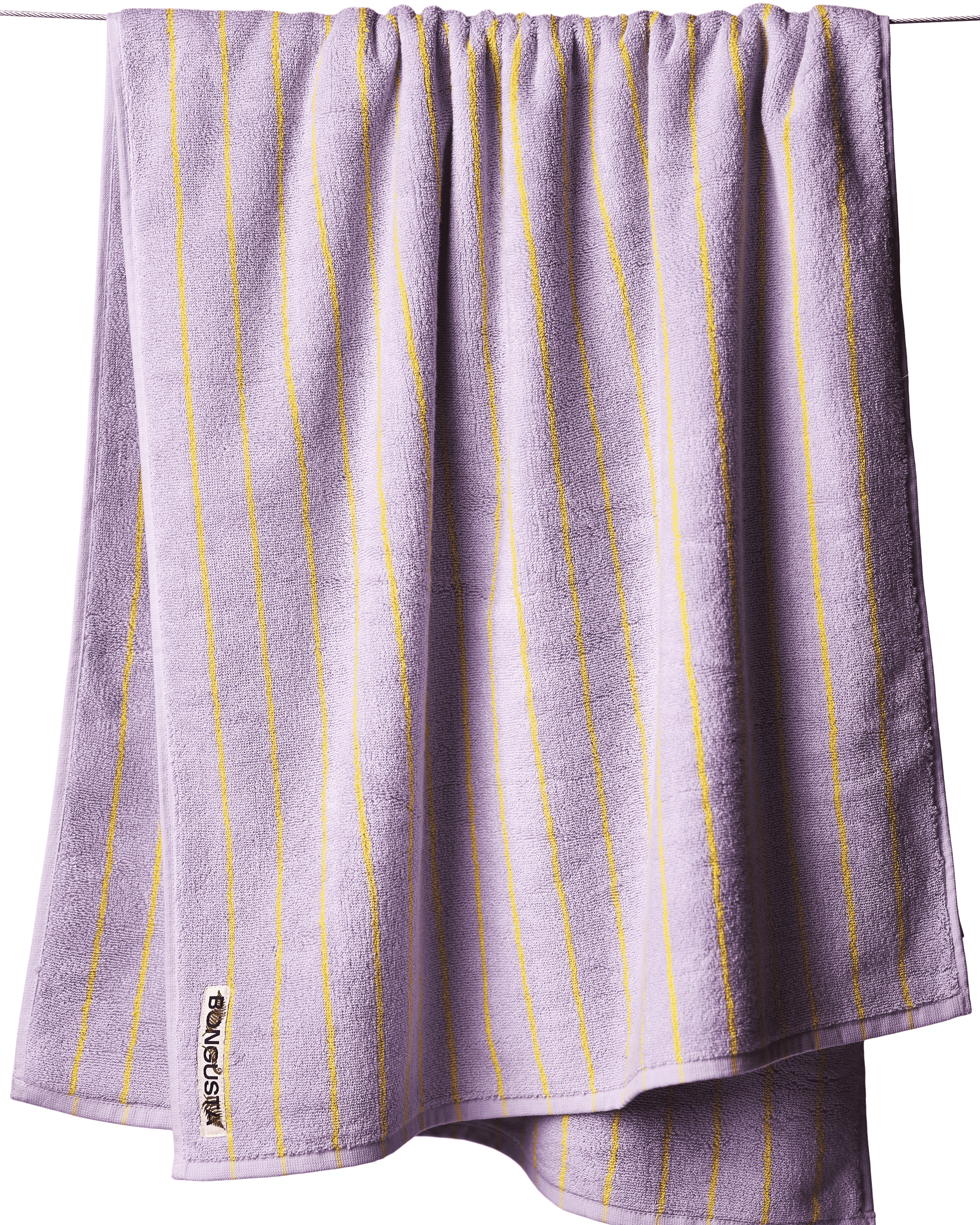 Naram towel | Lilac & neon yellow | Cotton