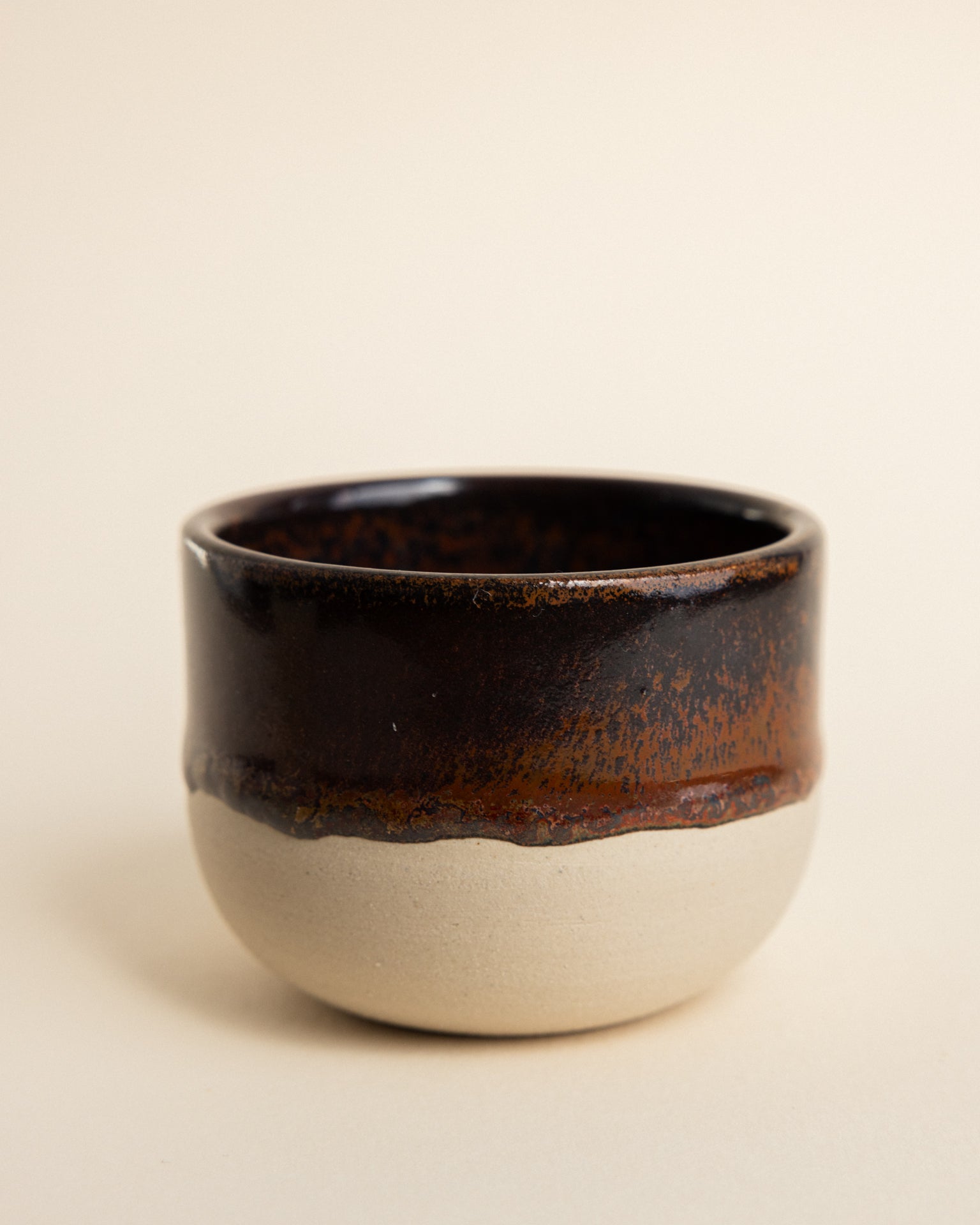 Espresso mug | Red Brown | Stoneware | Handmade