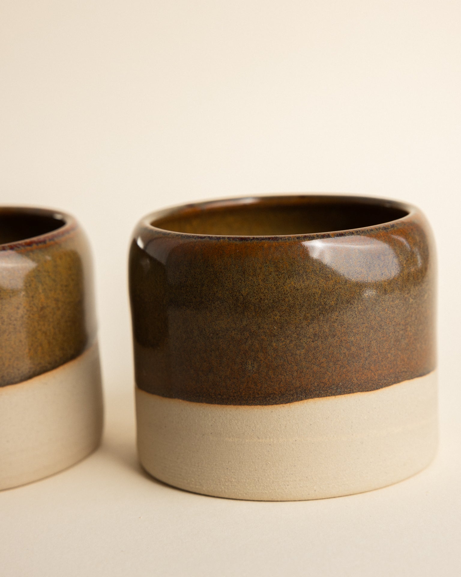 Cappuccino mug | Stoneware | Handmade | Brown