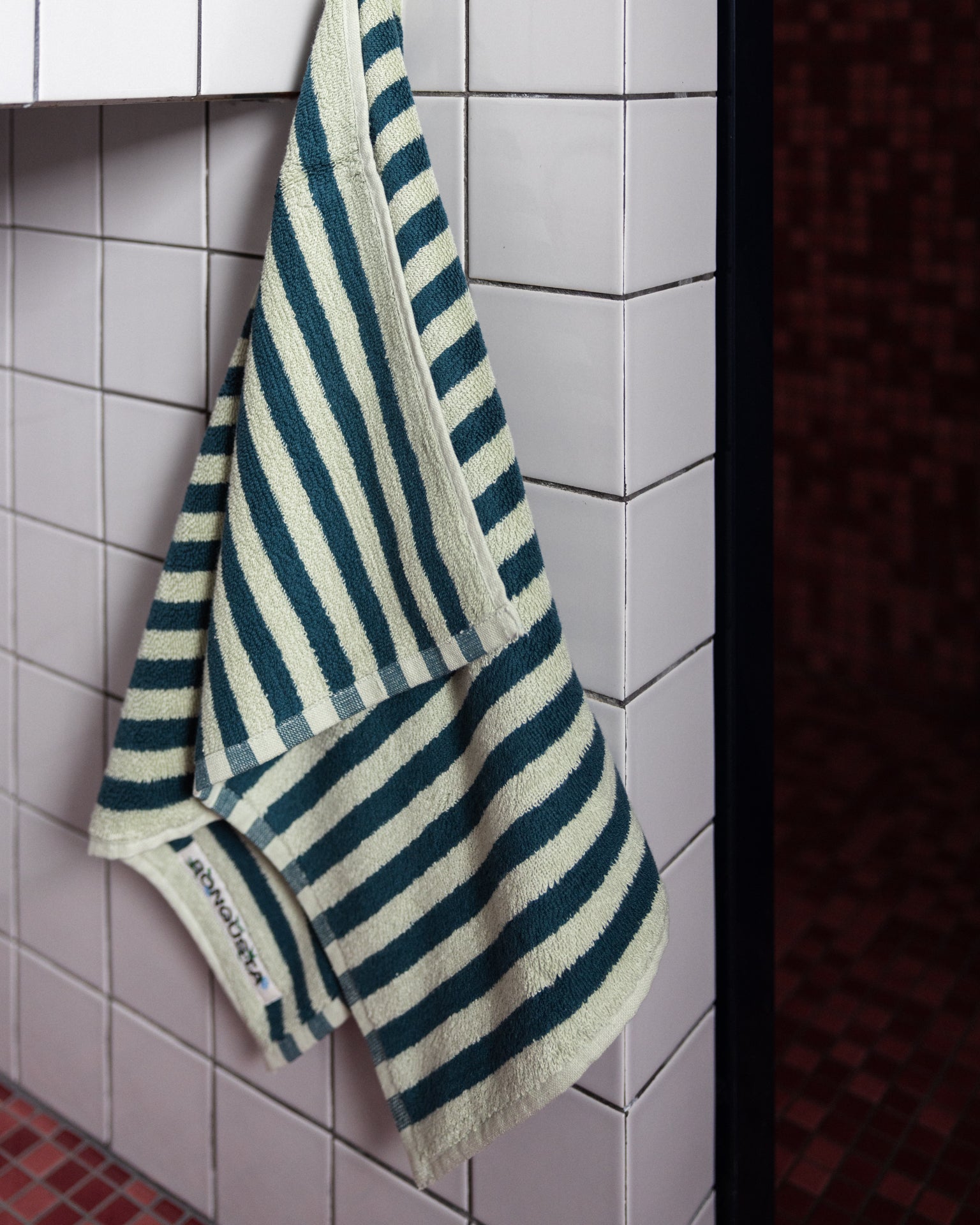 Naram towel | Seafoam & deep teal | Cotton