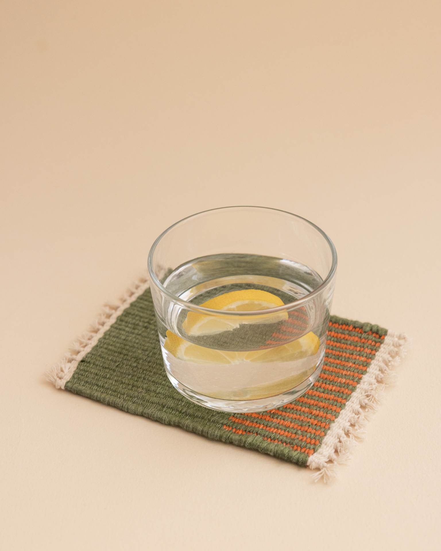Cotton coasters - Set of 5 - Handwoven