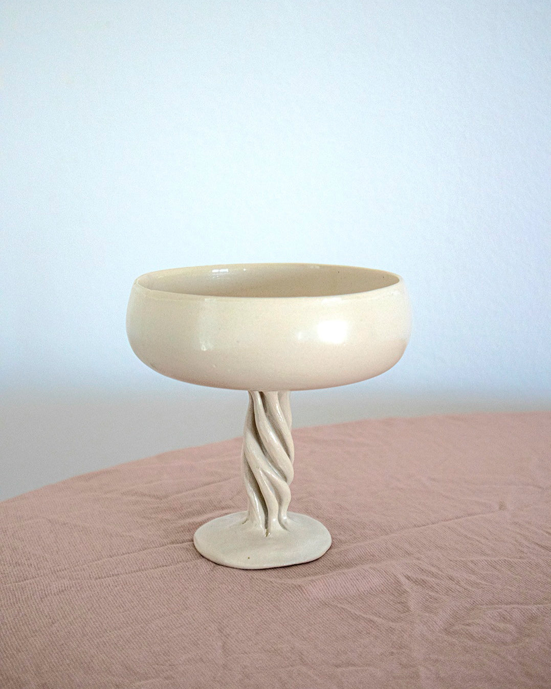 Champagne glass | Stoneware | Handmade