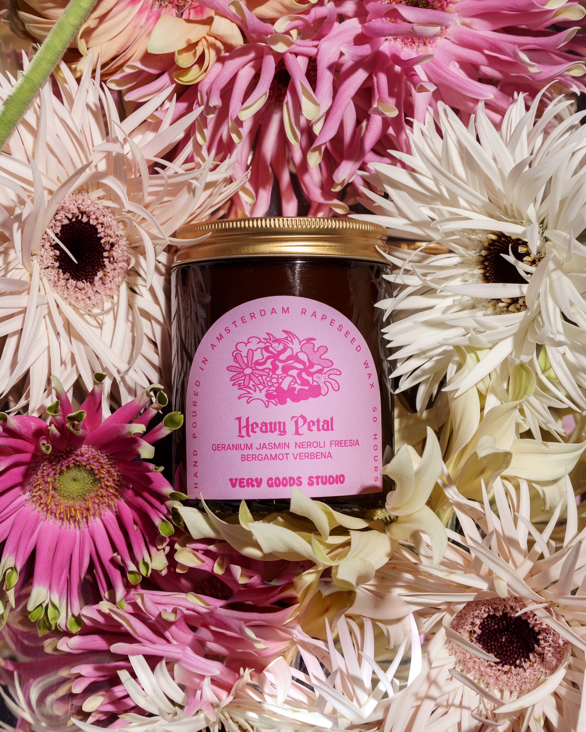 Heavy Petal rapeseed candle - Scented - 170 gr