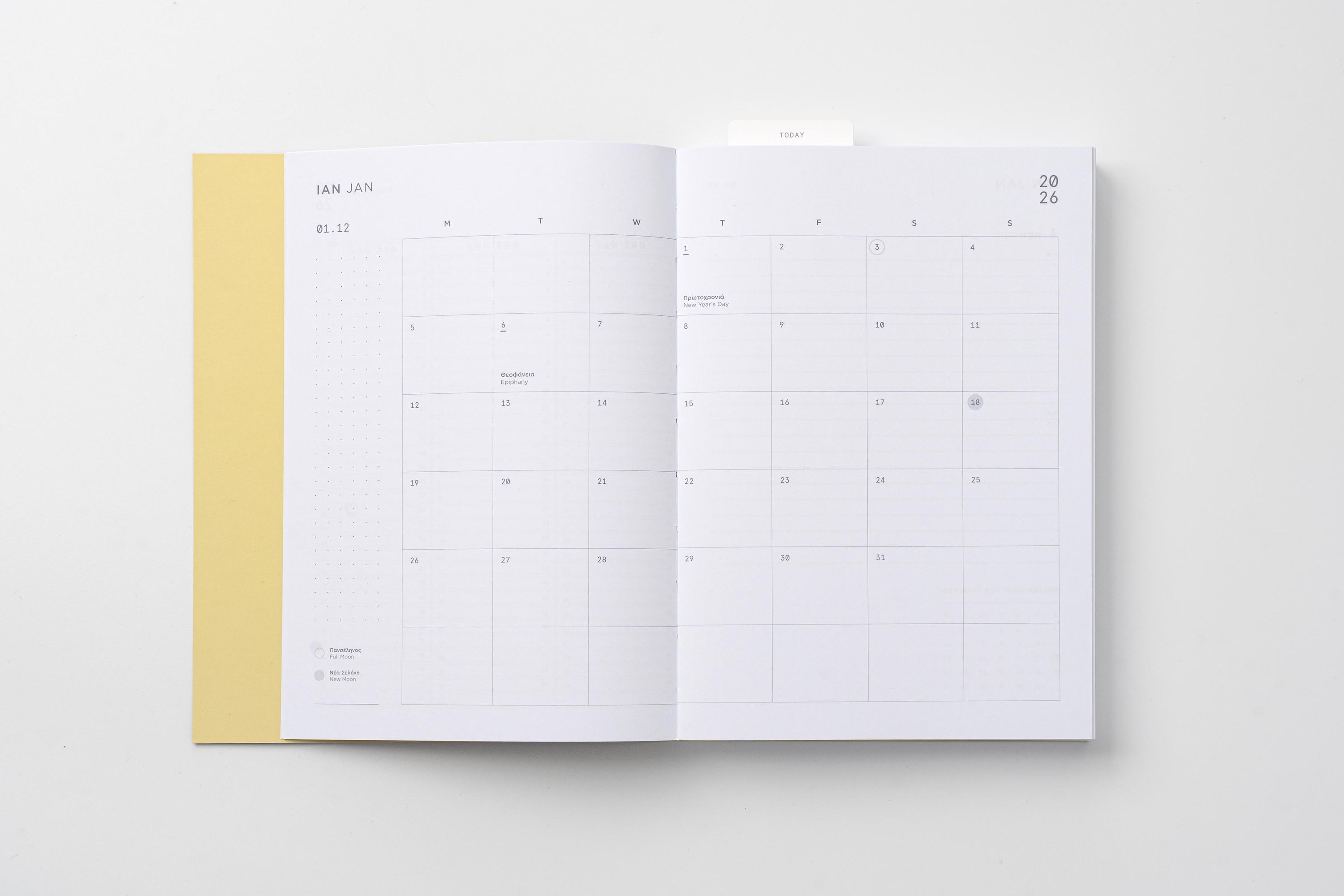 Daily planner 2026 - Sky blue