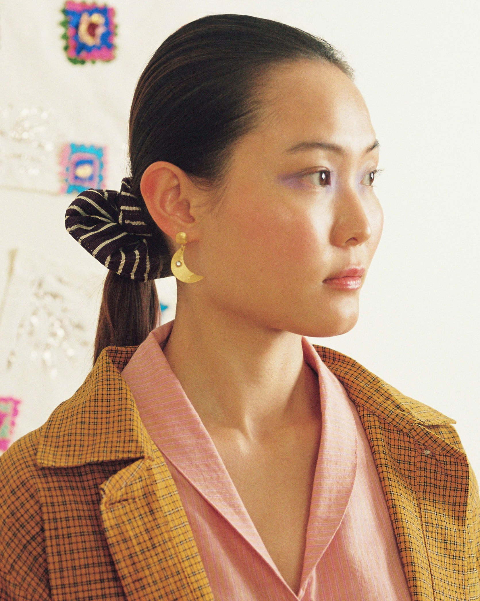 Aku gold earrings - Gold plated silver