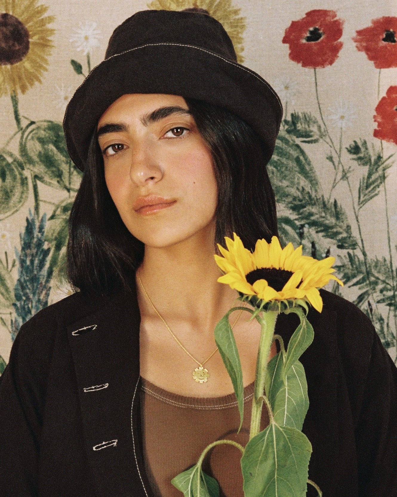 Surya necklace - Gold plated silver