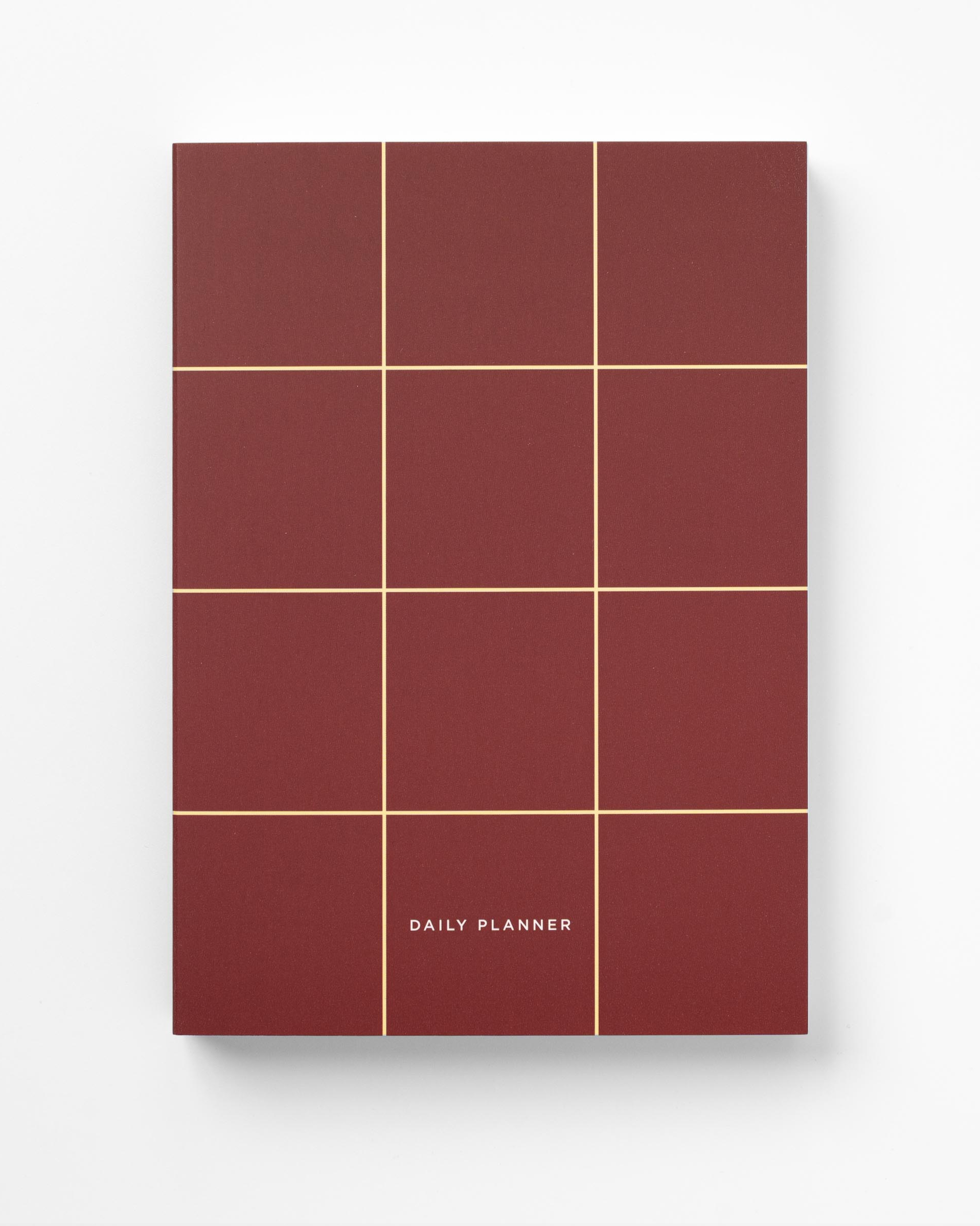 Daily planner 2026 - Dark red