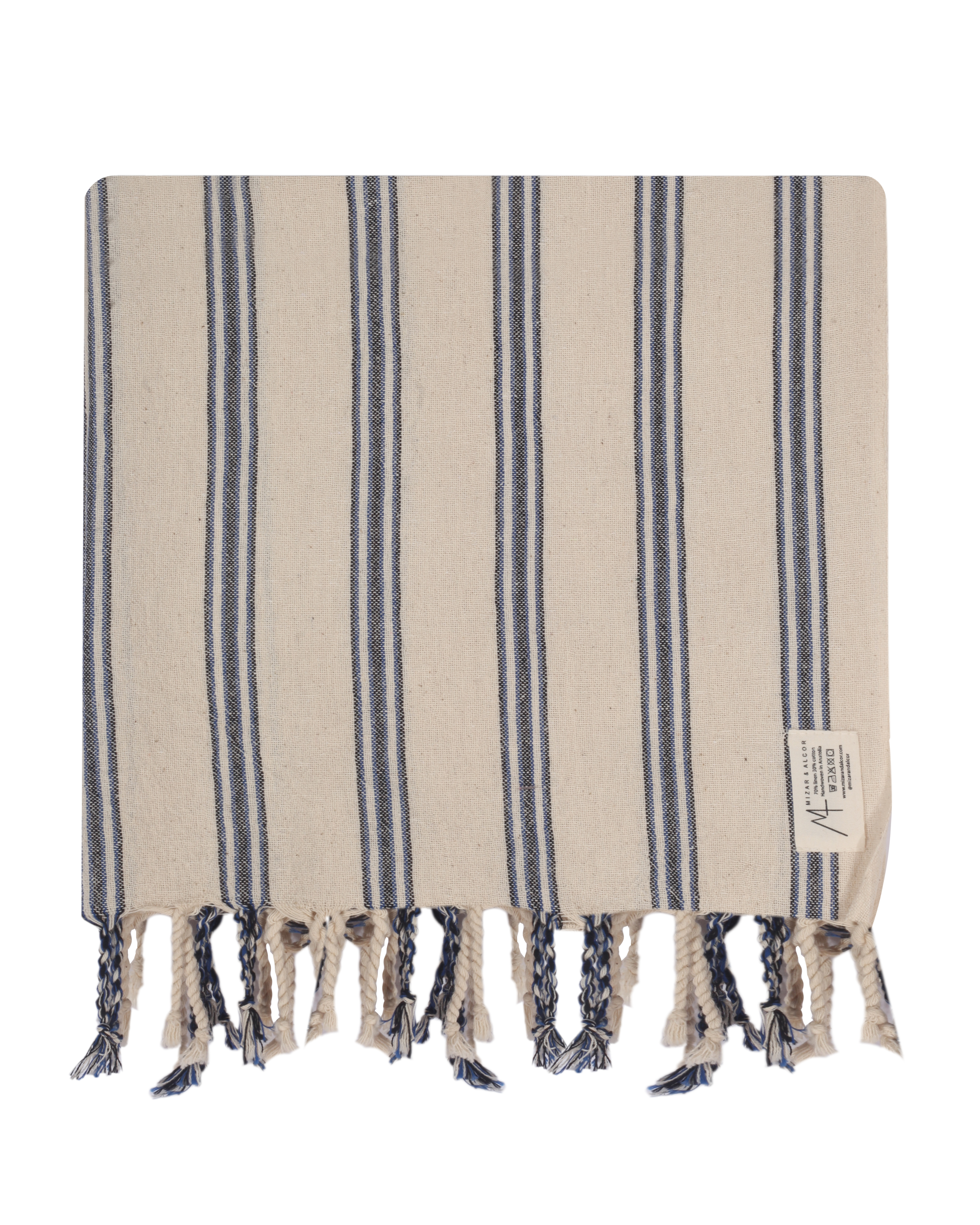 Beach towel - Sapphire - Linen & Cotton