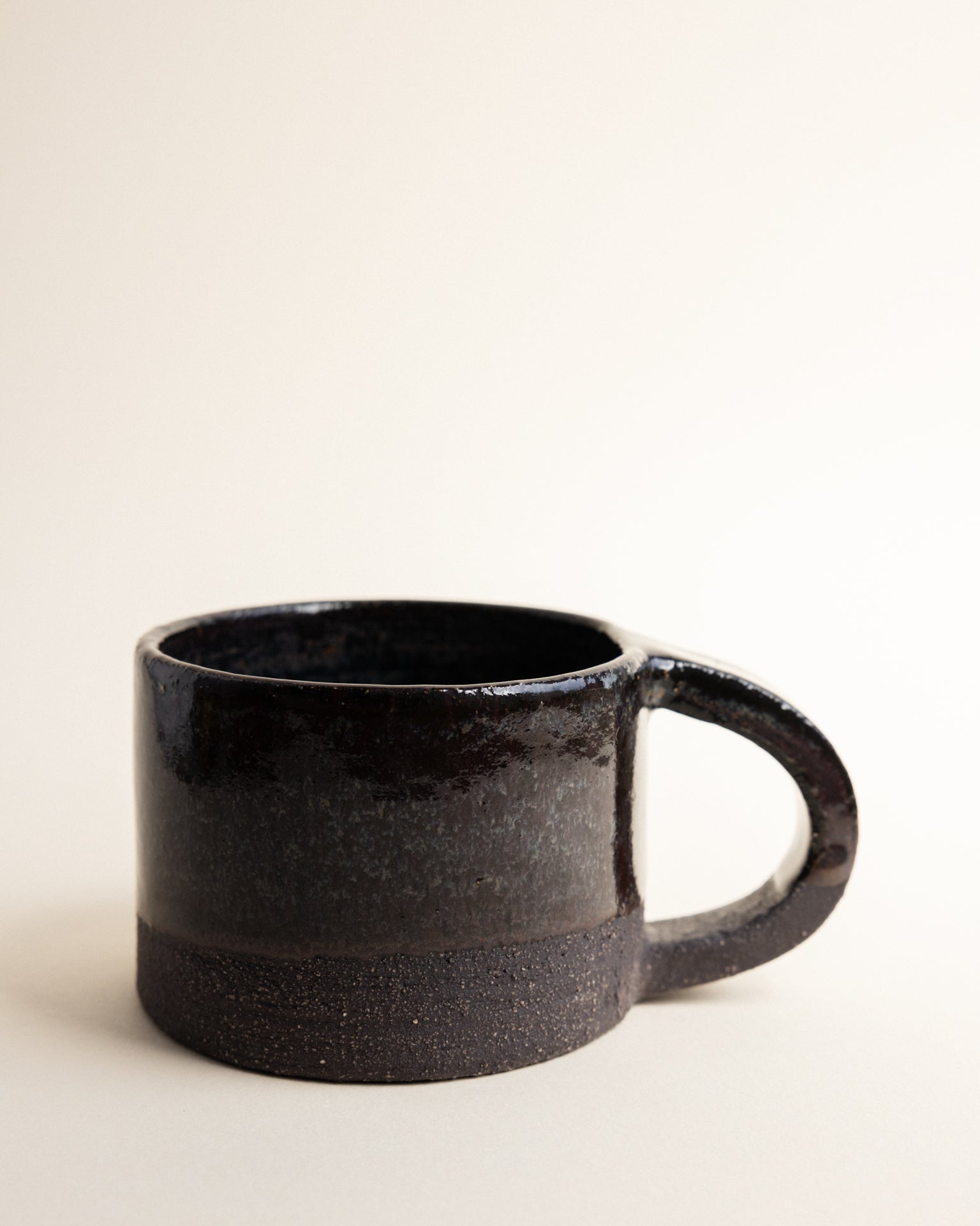 Capuccino mug with handle | Stoneware | Handmade