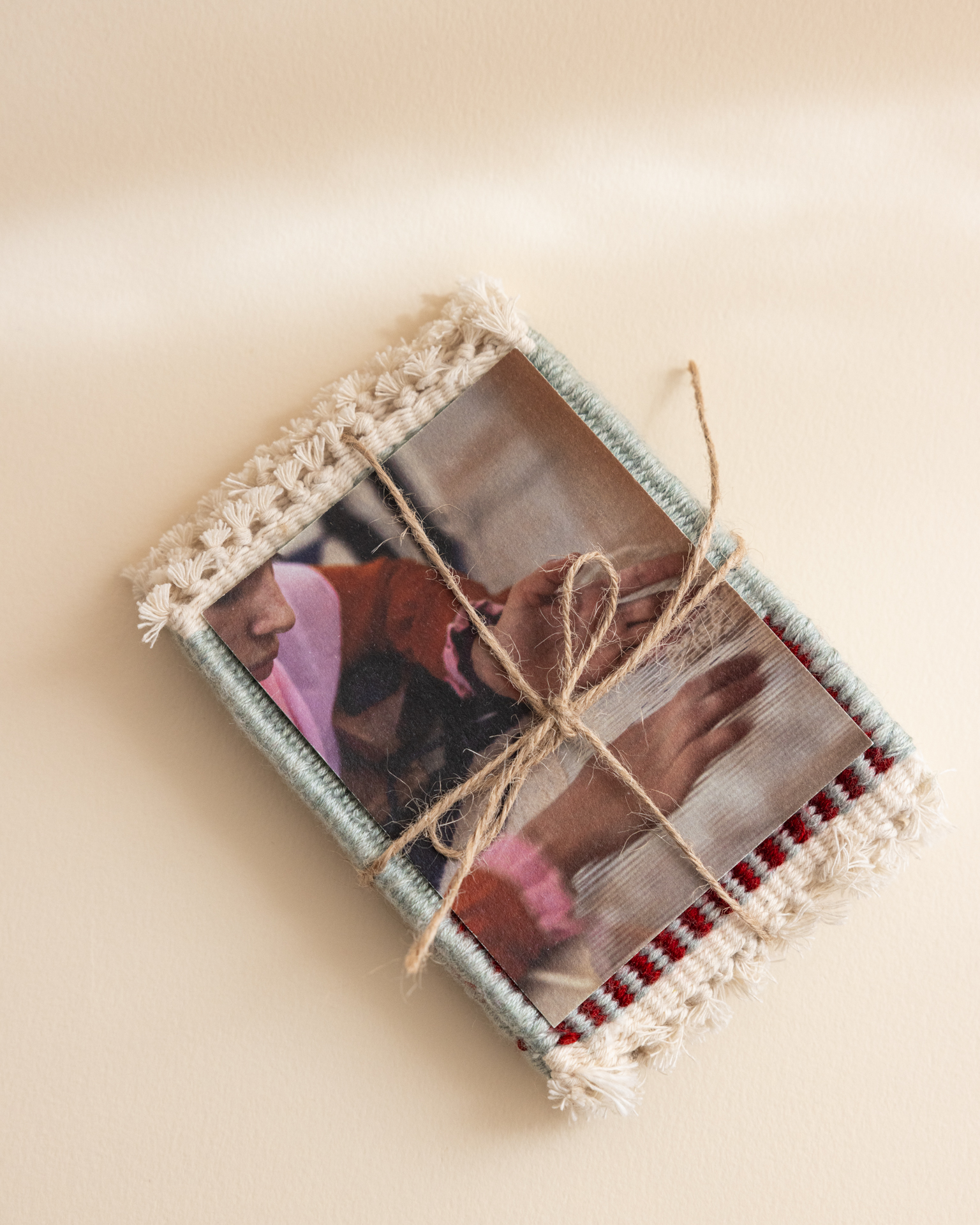 Cotton coasters - Set of 5 - Handwoven